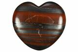 Polished Tiger Iron Heart - South Africa #311945-1